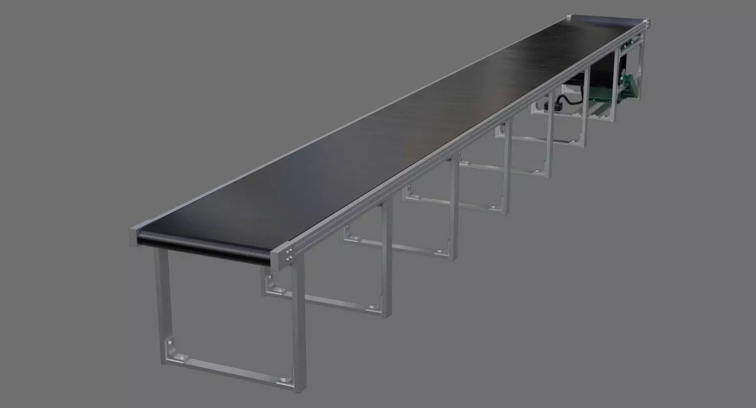 Conveyor Belt 1A Low-poly 3D model_0