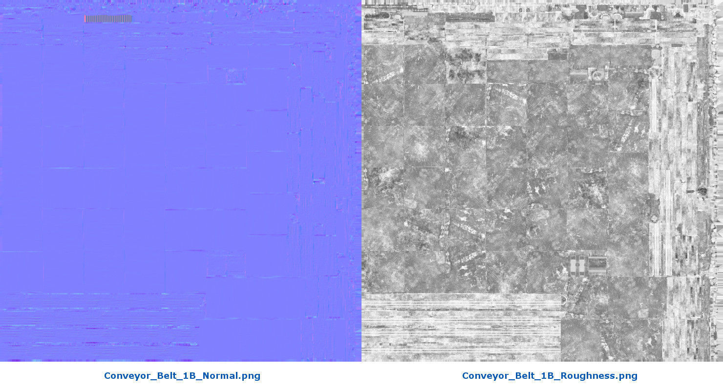 Conveyor Belt 1B Low-poly 3D model_13