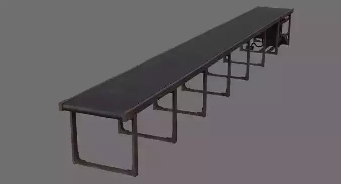Conveyor Belt 1B Low-poly 3D model