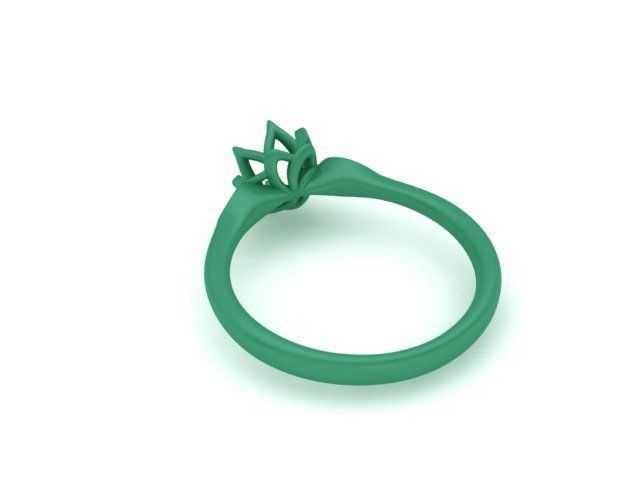 6 prong Engagement ring Own design 0254 3D print model_9