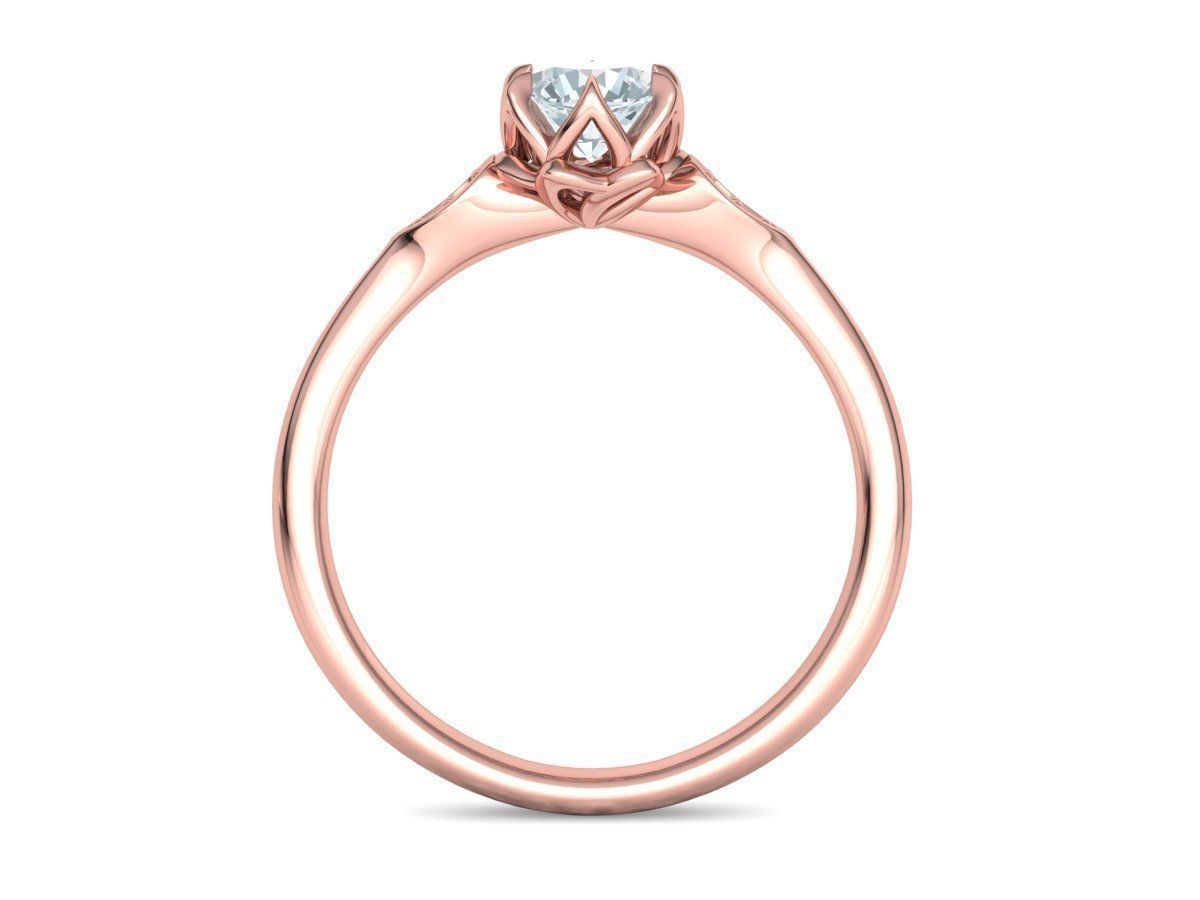 6 prong Engagement ring Own design 0254 3D print model_18