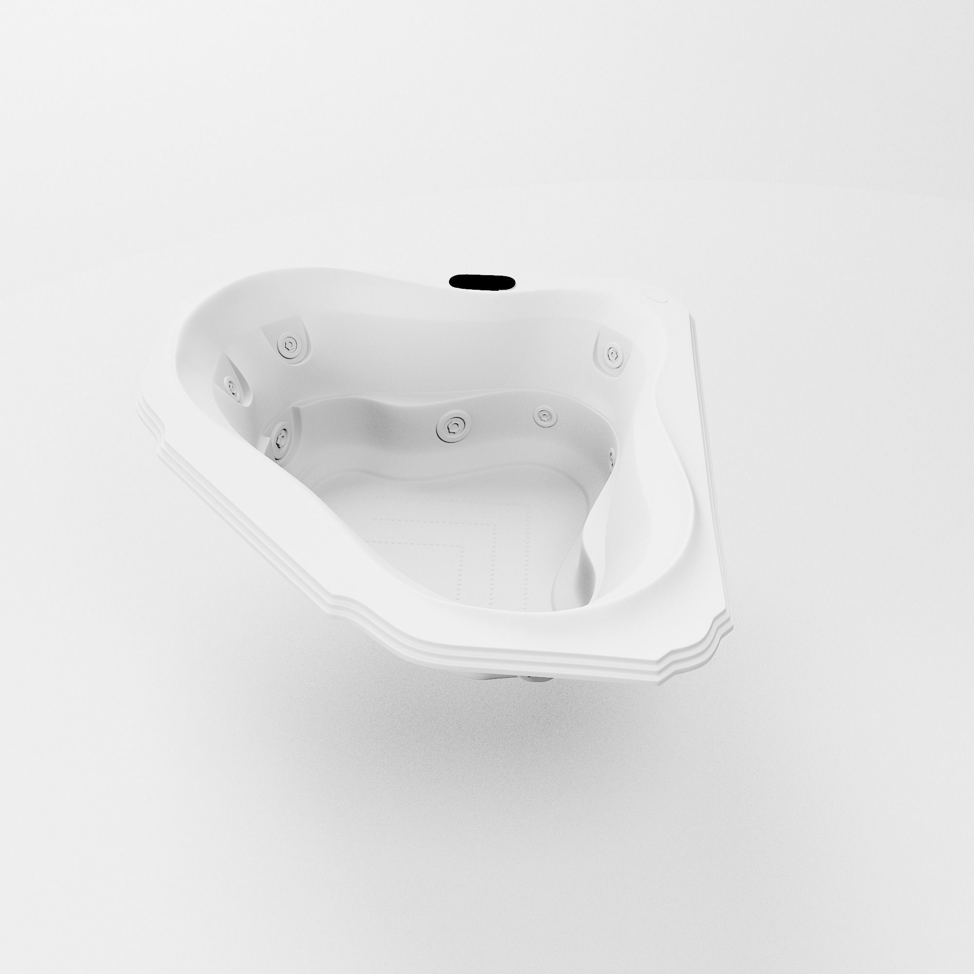 Tenarchstudio  Jacuzzi Jacuzzi BELLAVISTA CORNER BATH 3D model_8