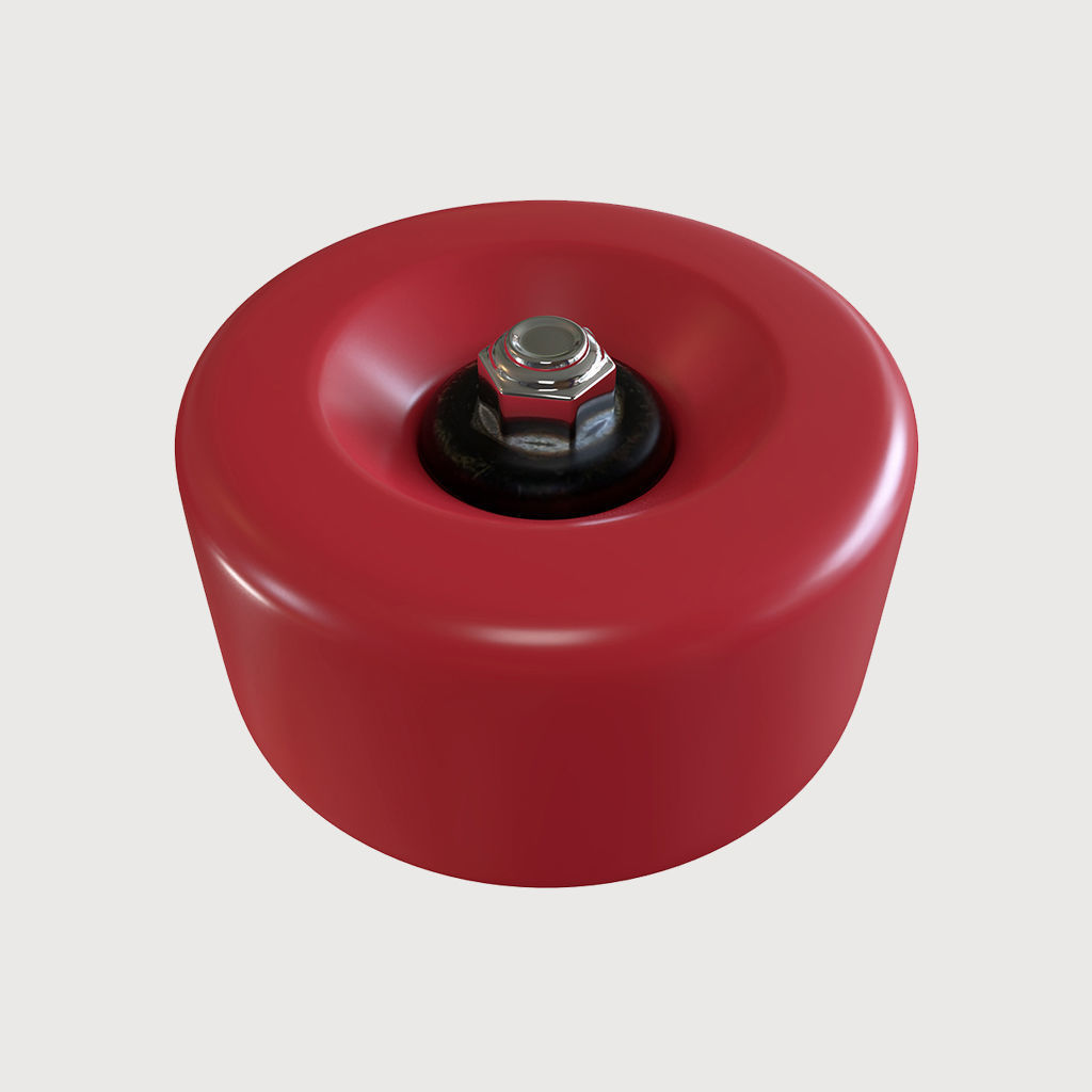 Skateboard Wheel and axle nut 3D model 3D model CGTrader