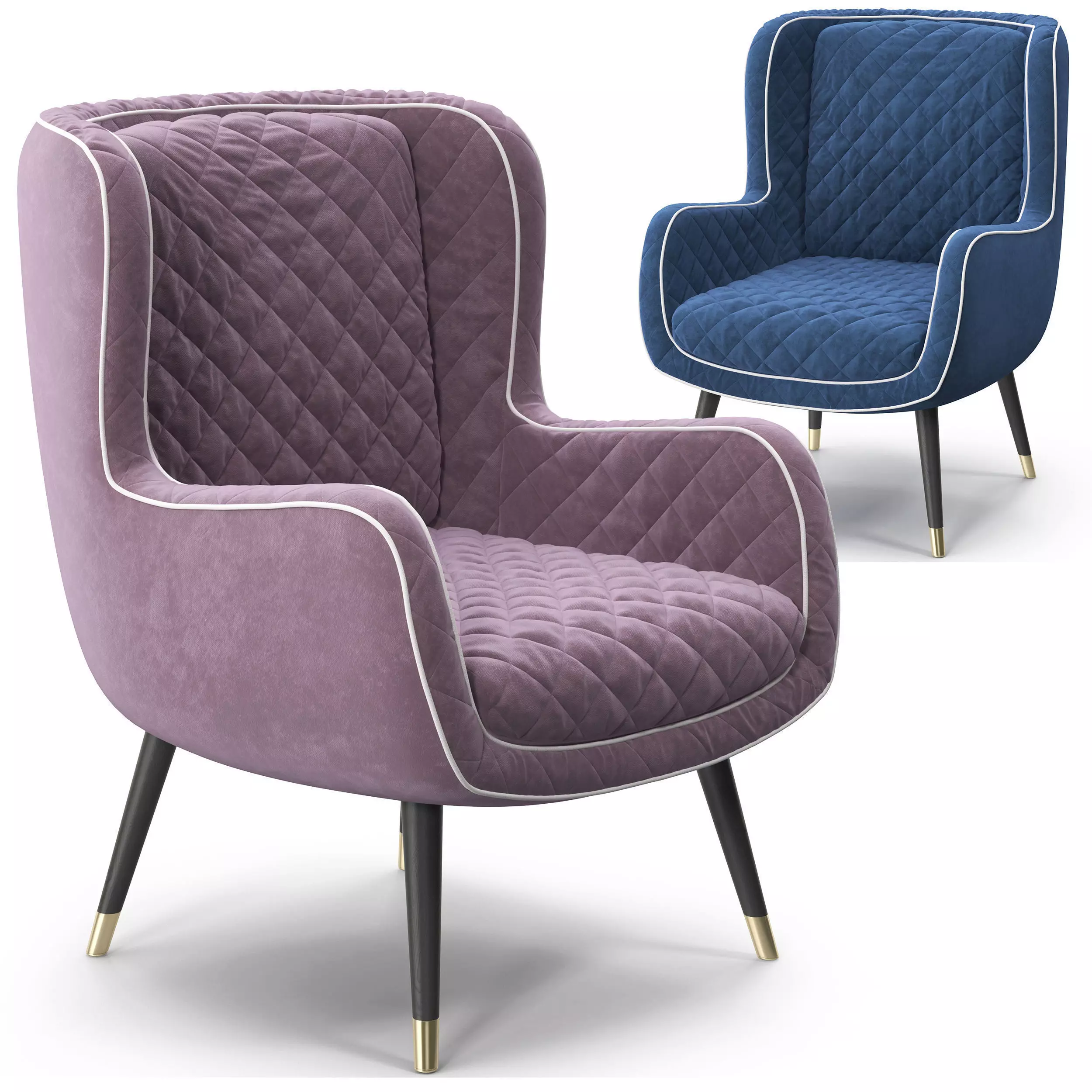 Baxter Dolly Armchair 3D model_0