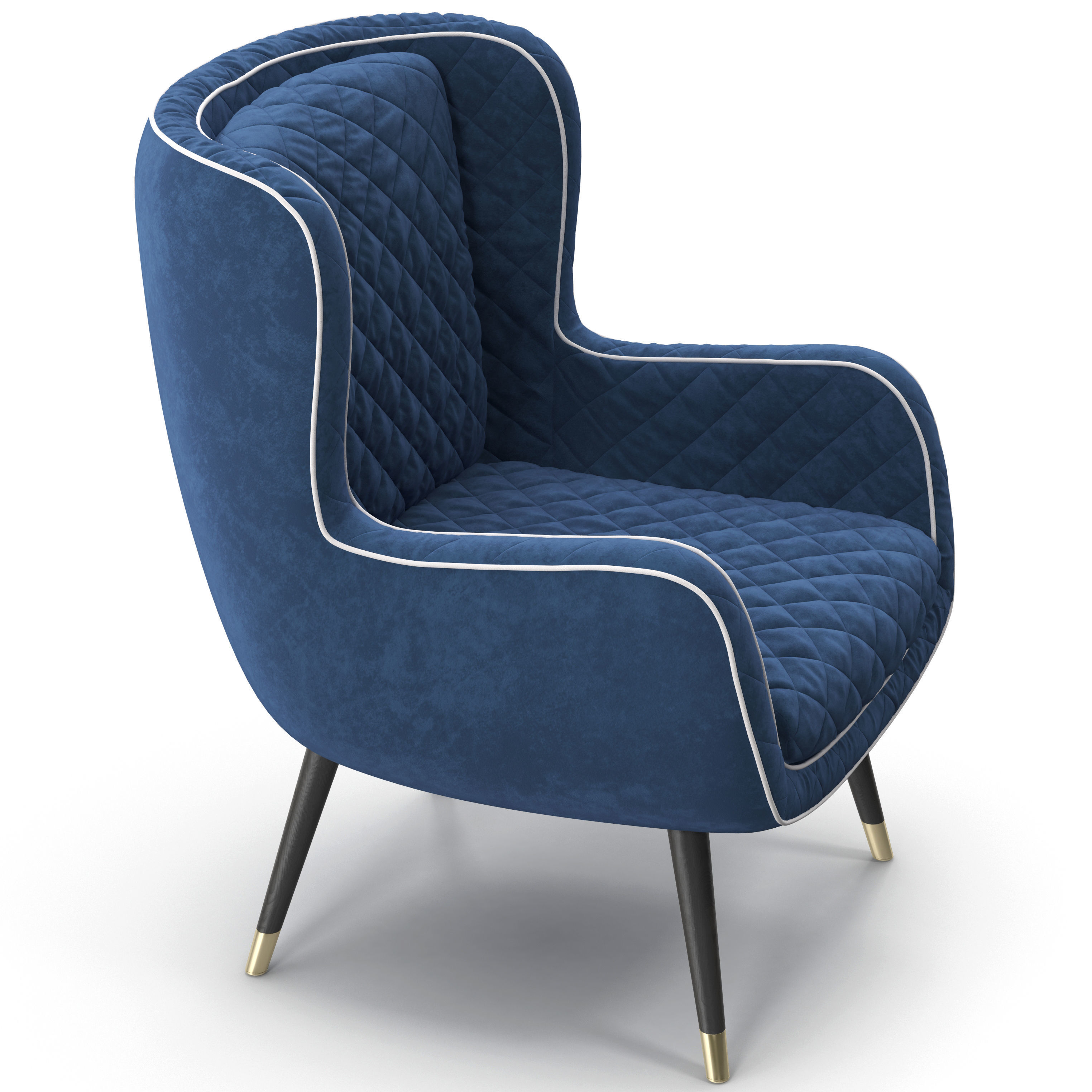 Baxter Dolly Armchair 3D model_7