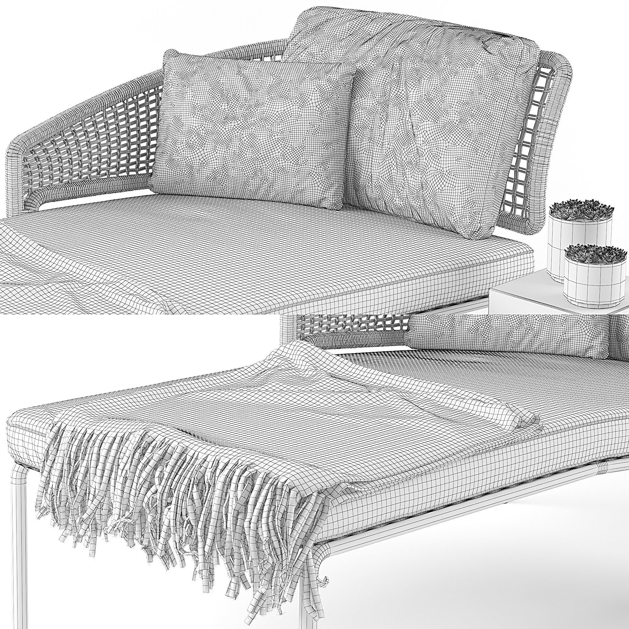 CTR MERIDIENNE daybed by tribu 3D model_8