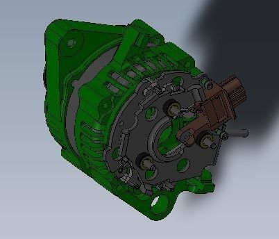 Stator motor 800l Free 3D model_1