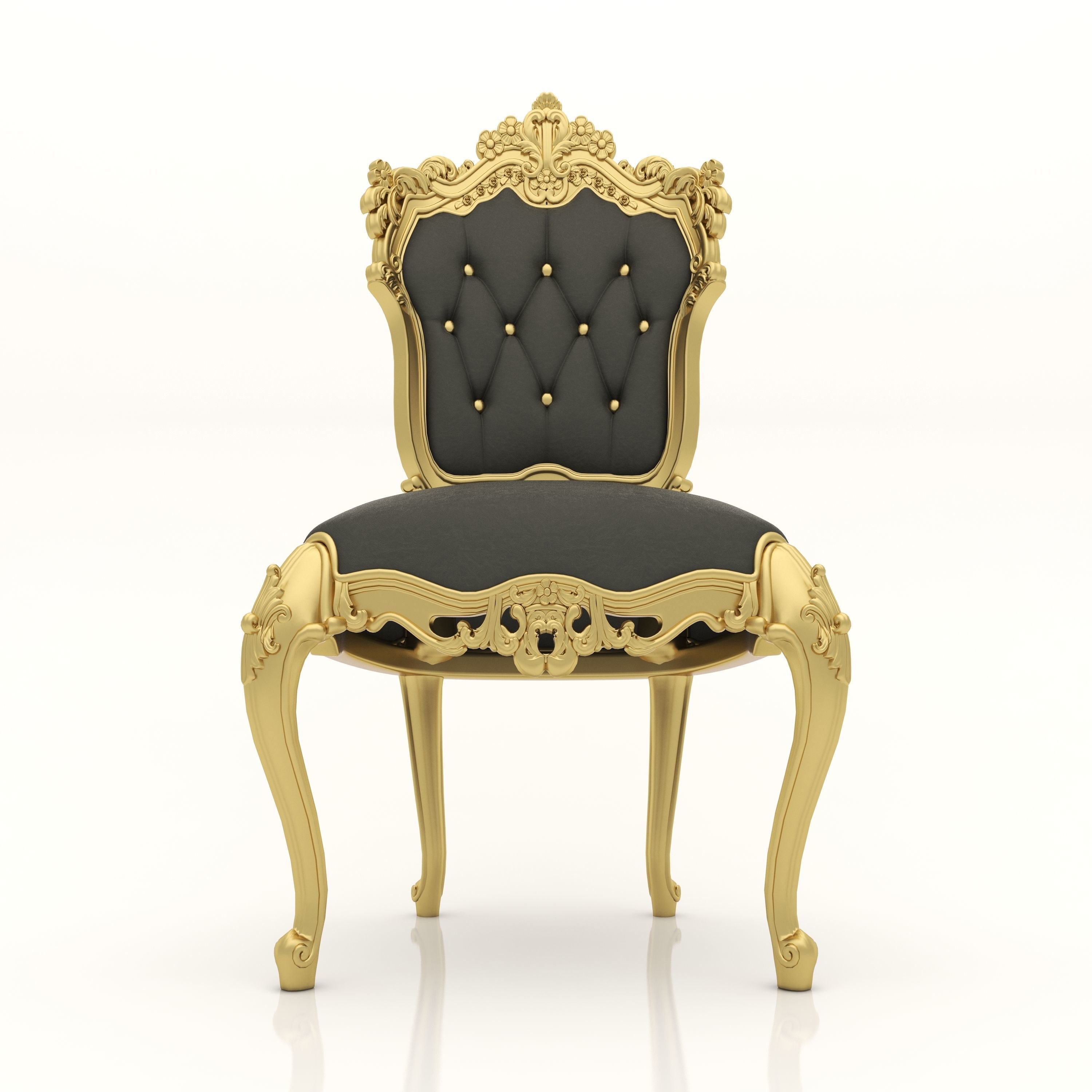 Classic Chair for Interior and CNC 2 3D model_1
