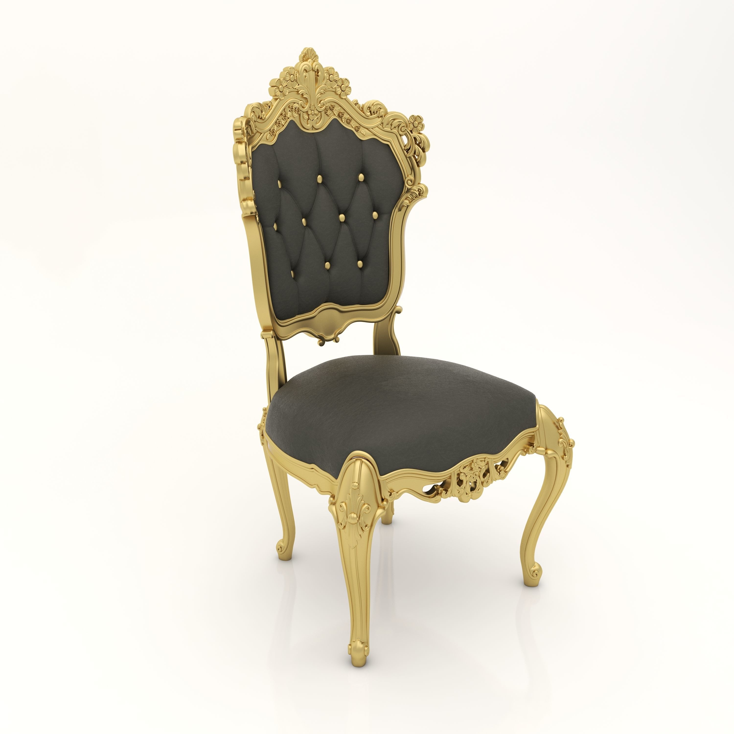 Classic Chair for Interior and CNC 2 3D model_9