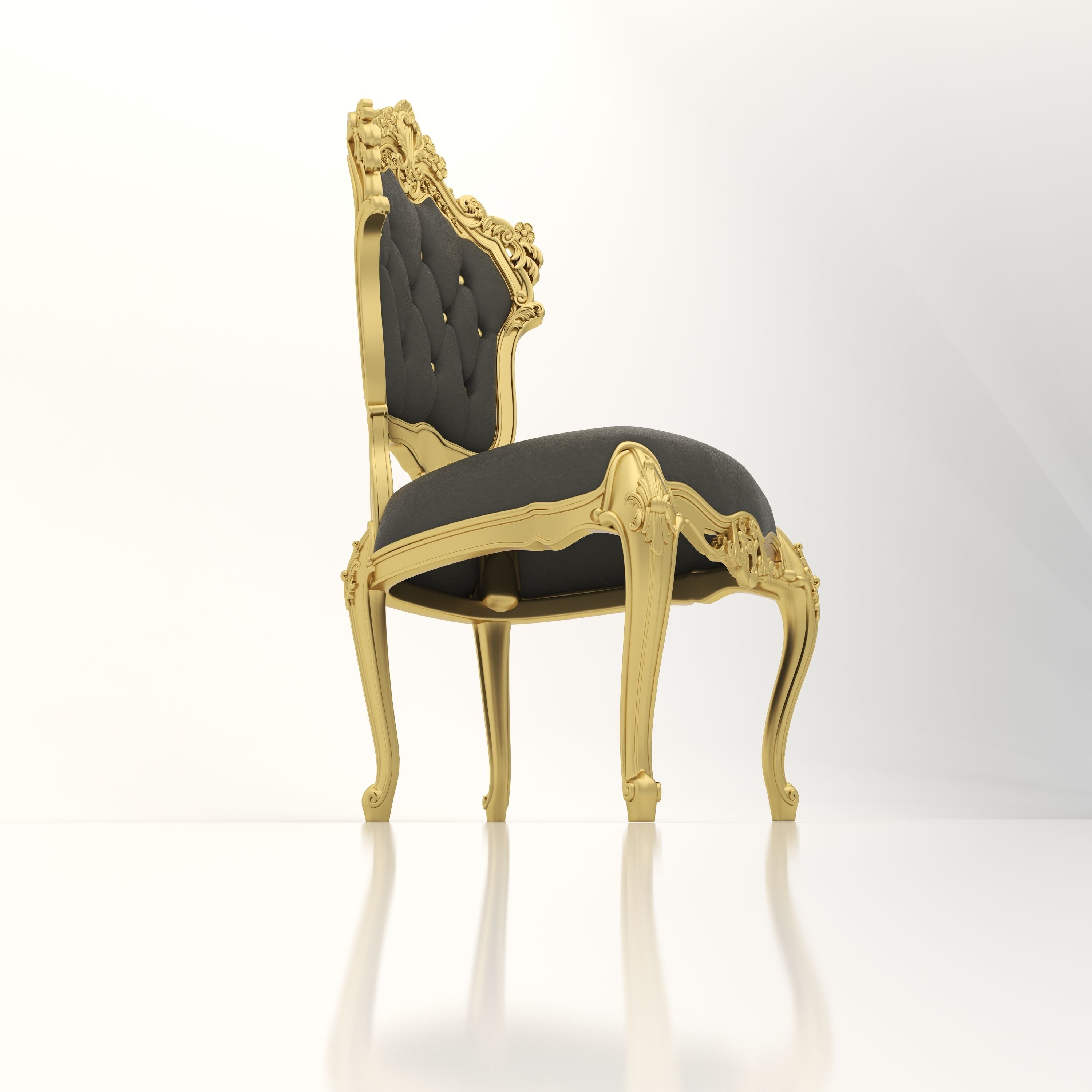 Classic Chair for Interior and CNC 2 3D model_4