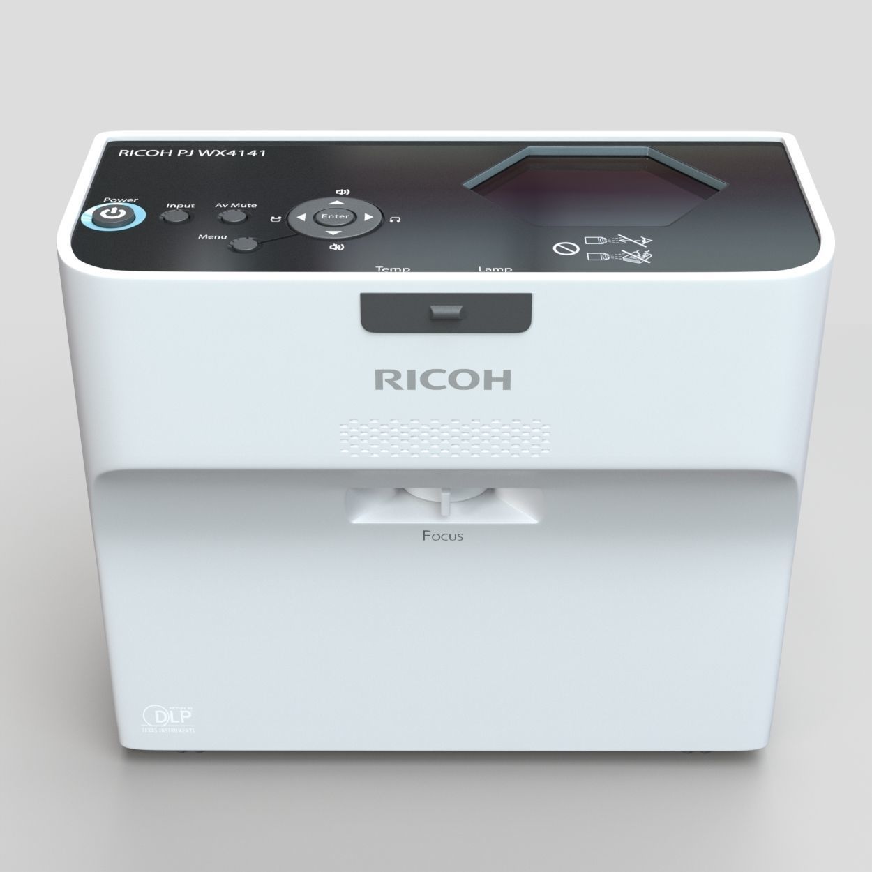 Office Video Projector Ricoh 3D model_2