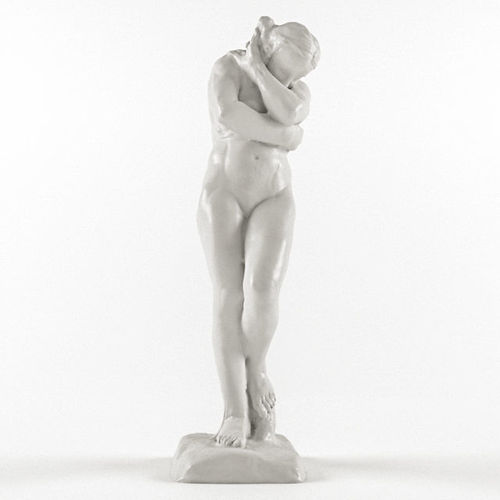 The Kiss statue of nude woman 3D model