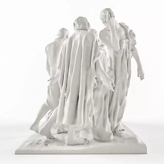 The Burghers of Calais 3D model_1