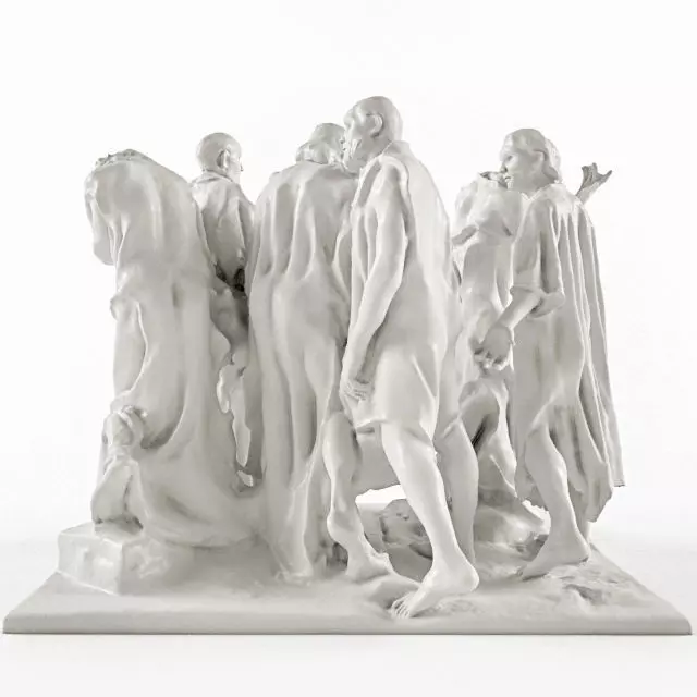 The Burghers of Calais 3D model_2