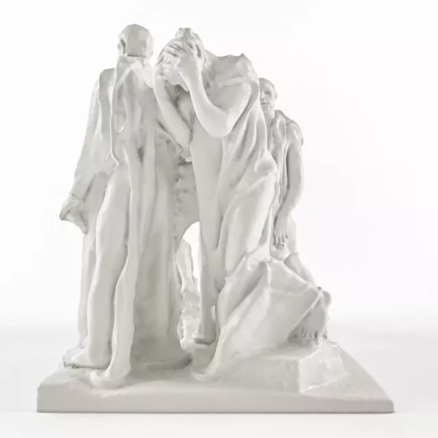 The Burghers of Calais 3D model_3