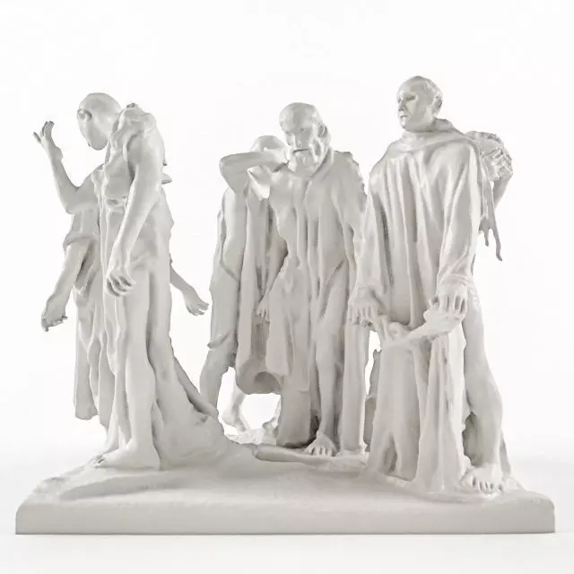 The Burghers of Calais 3D model_0