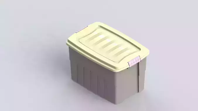 Storage box with lid