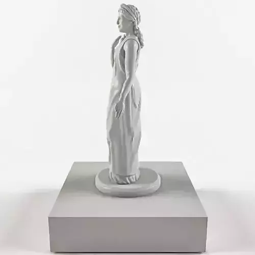 Hera statue of woman 3D model