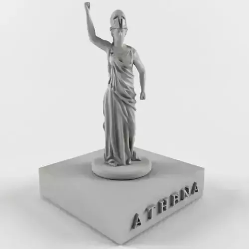 Athena statue of woman