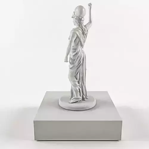 Athena statue of woman