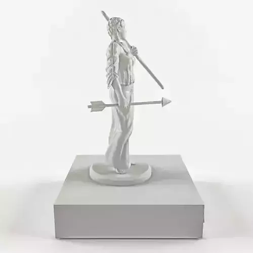 Artemis figurine with bow and arrow