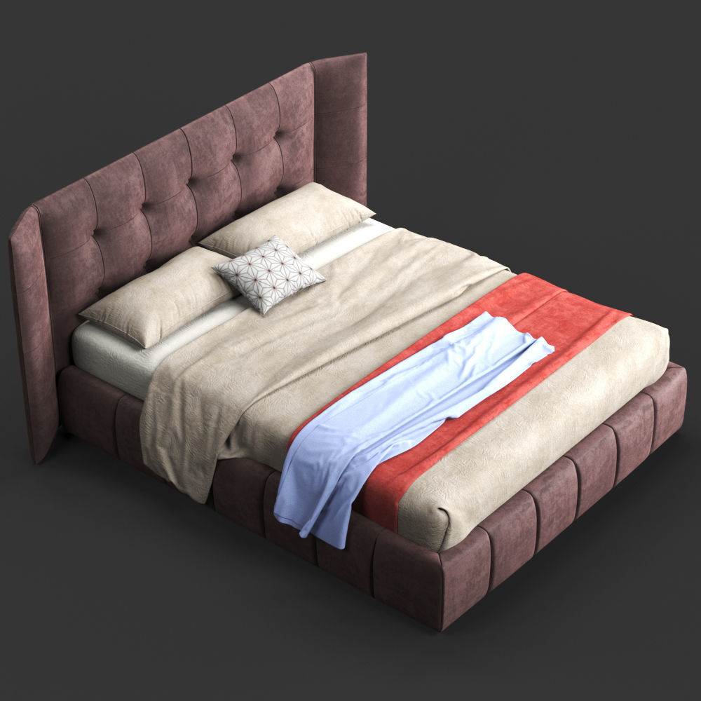 Bed Felis Foster 3D model_1