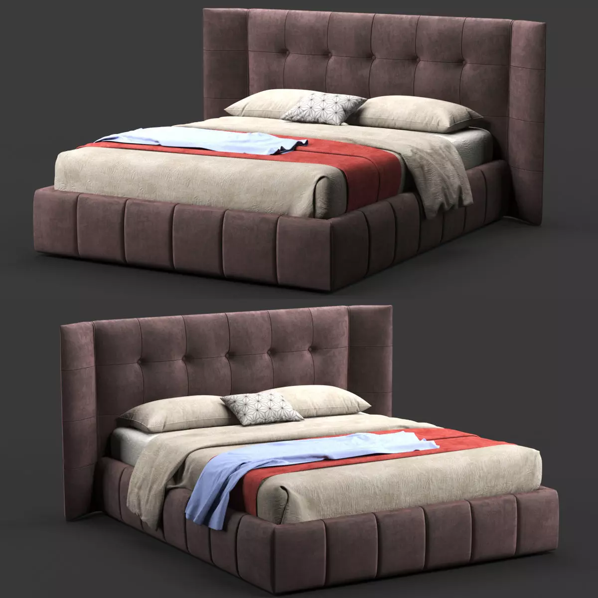 Bed Felis Foster 3D model_0