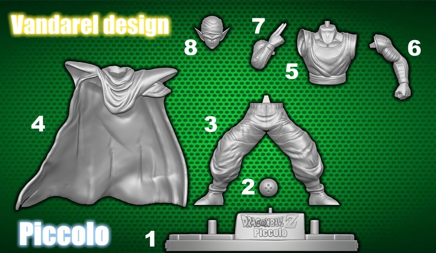Piccolo 3D Printing Miniature 3D print model 3D print model_3
