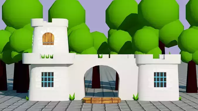 Castle Game low poly