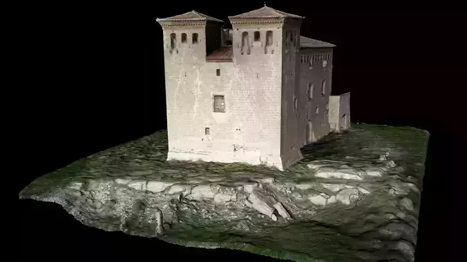 Montcortes Castle Scan 3D model