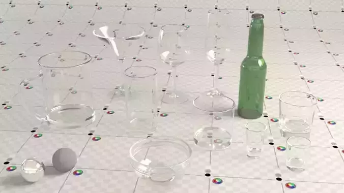 Glass Set with Shader