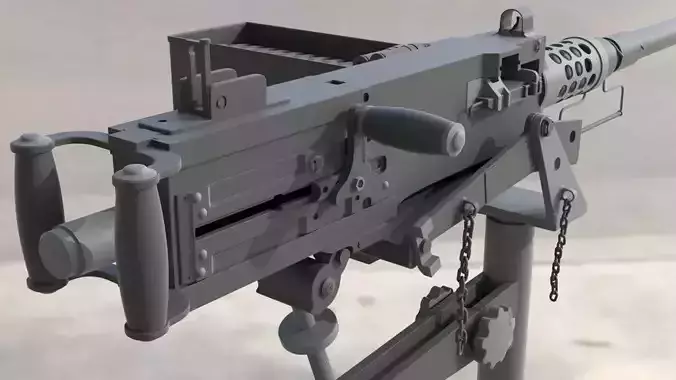 Browning M2 -  High Poly