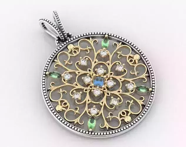 Very stylish pendant patterns with stones 377