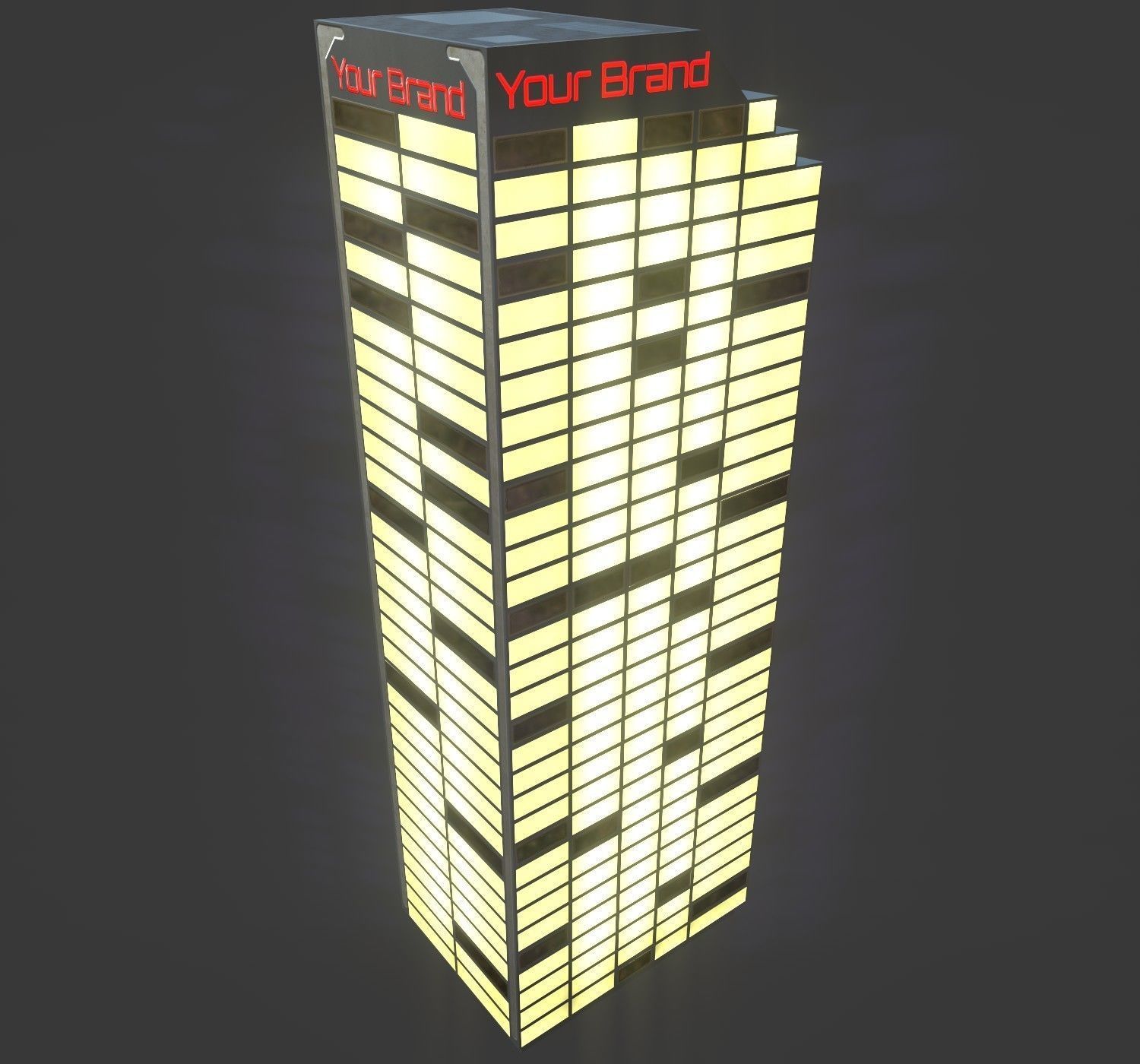 Apartment - PBR Game-Ready skyscraper Low-poly 3D model_6