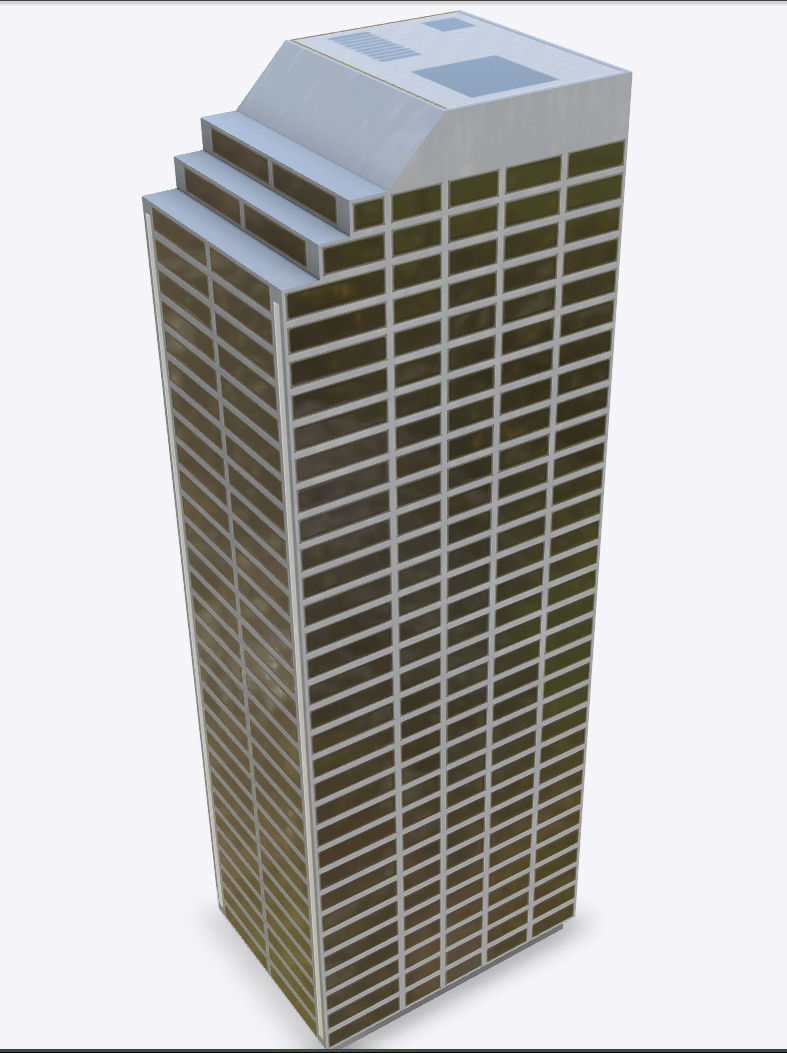 Apartment - PBR Game-Ready skyscraper Low-poly 3D model_7