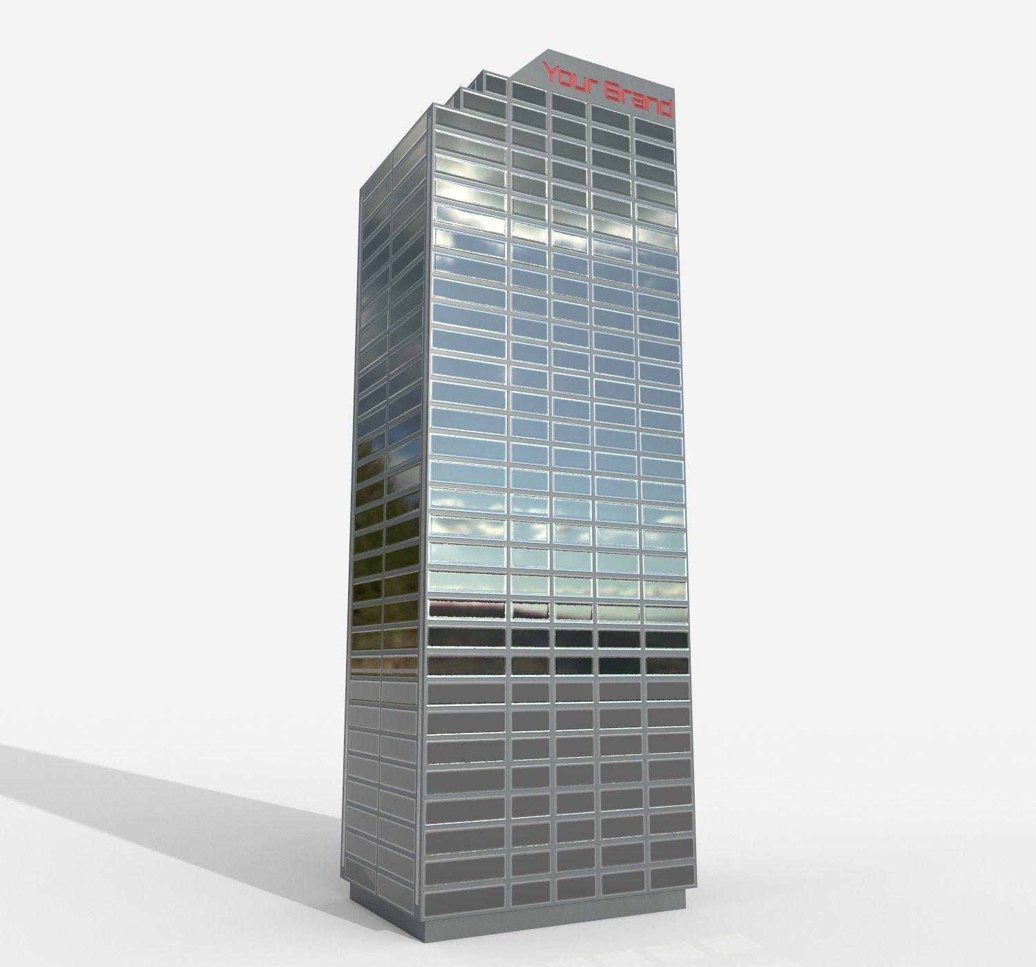 Apartment - PBR Game-Ready skyscraper Low-poly 3D model_3