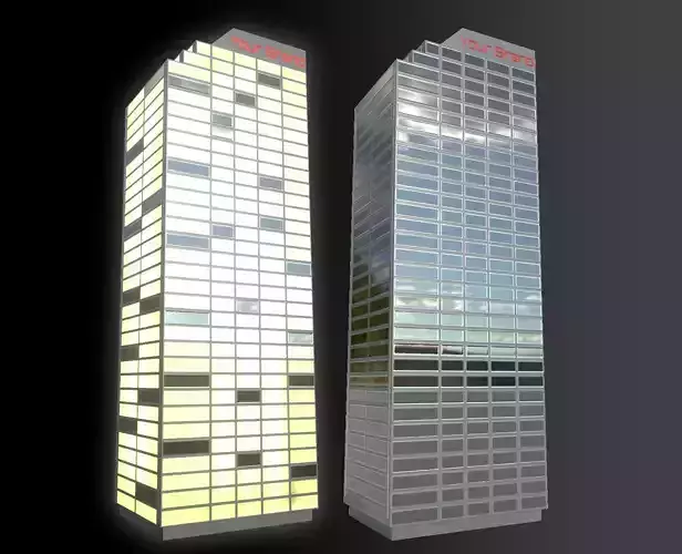 Apartment - PBR Game-Ready skyscraper