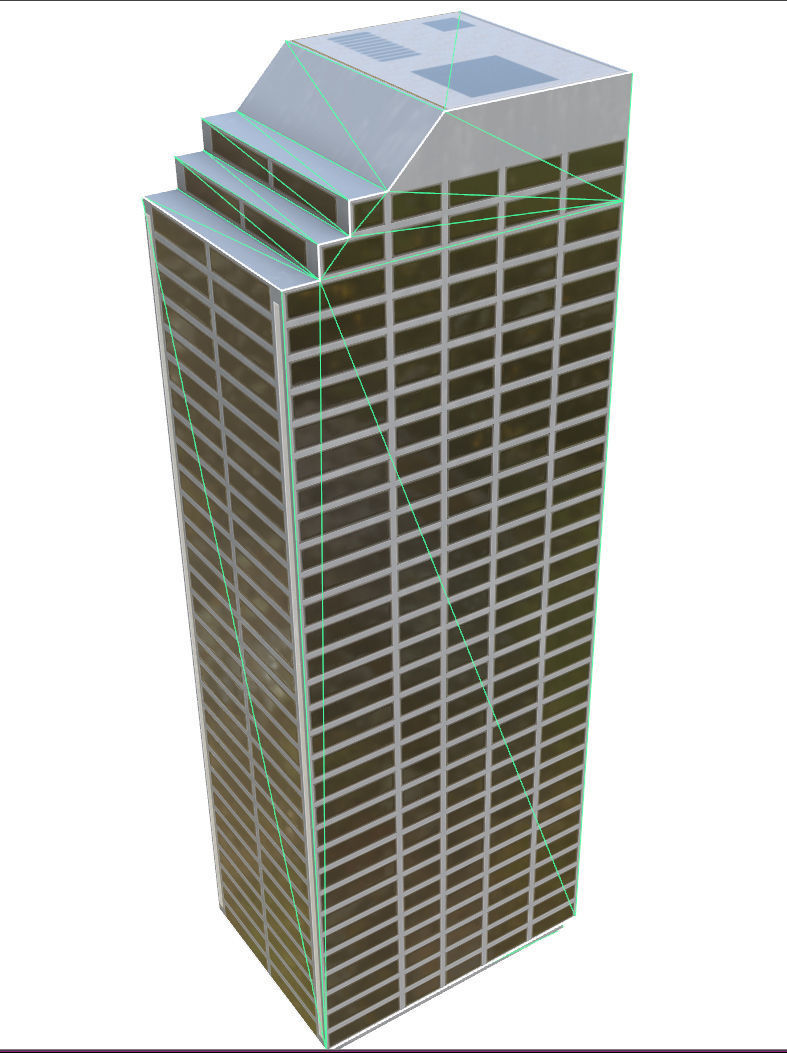 Apartment - PBR Game-Ready skyscraper Low-poly 3D model_8
