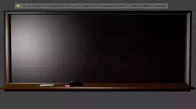 BLACKBOARD FOR SCHOOL WITH CHOWK AND DUSTER