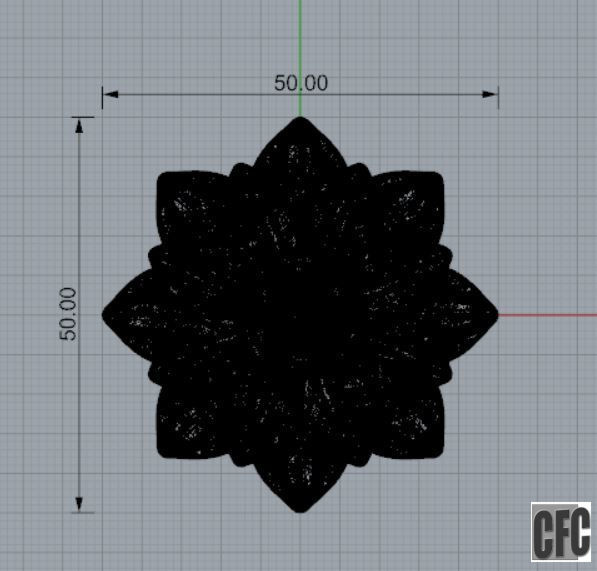 Flower relief for cnc and 3d printing FLCFC0H 3D print model_4