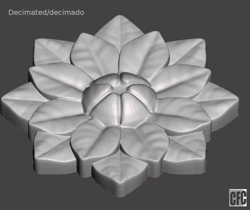 Flower relief for cnc and 3d printing FLCFC0H 3D print model_10