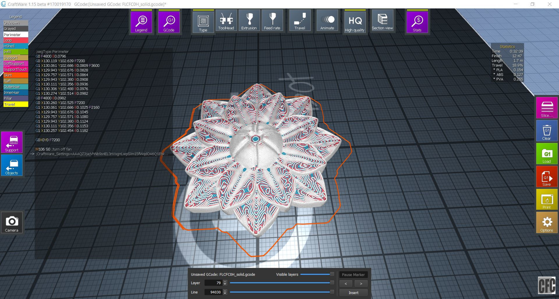 Flower relief for cnc and 3d printing FLCFC0H 3D print model_7