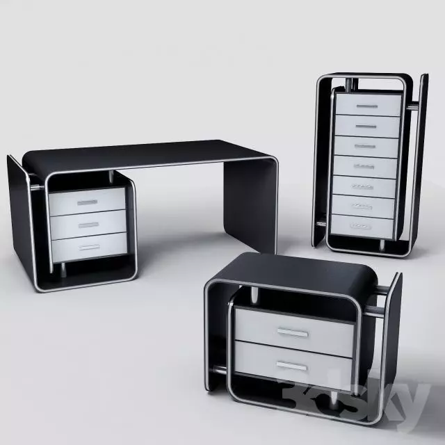 Office furniture Free 3D model
