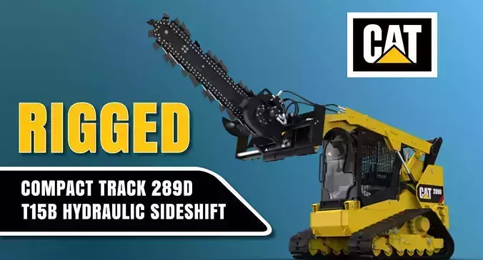 Compact Track with Trancher  Rigged