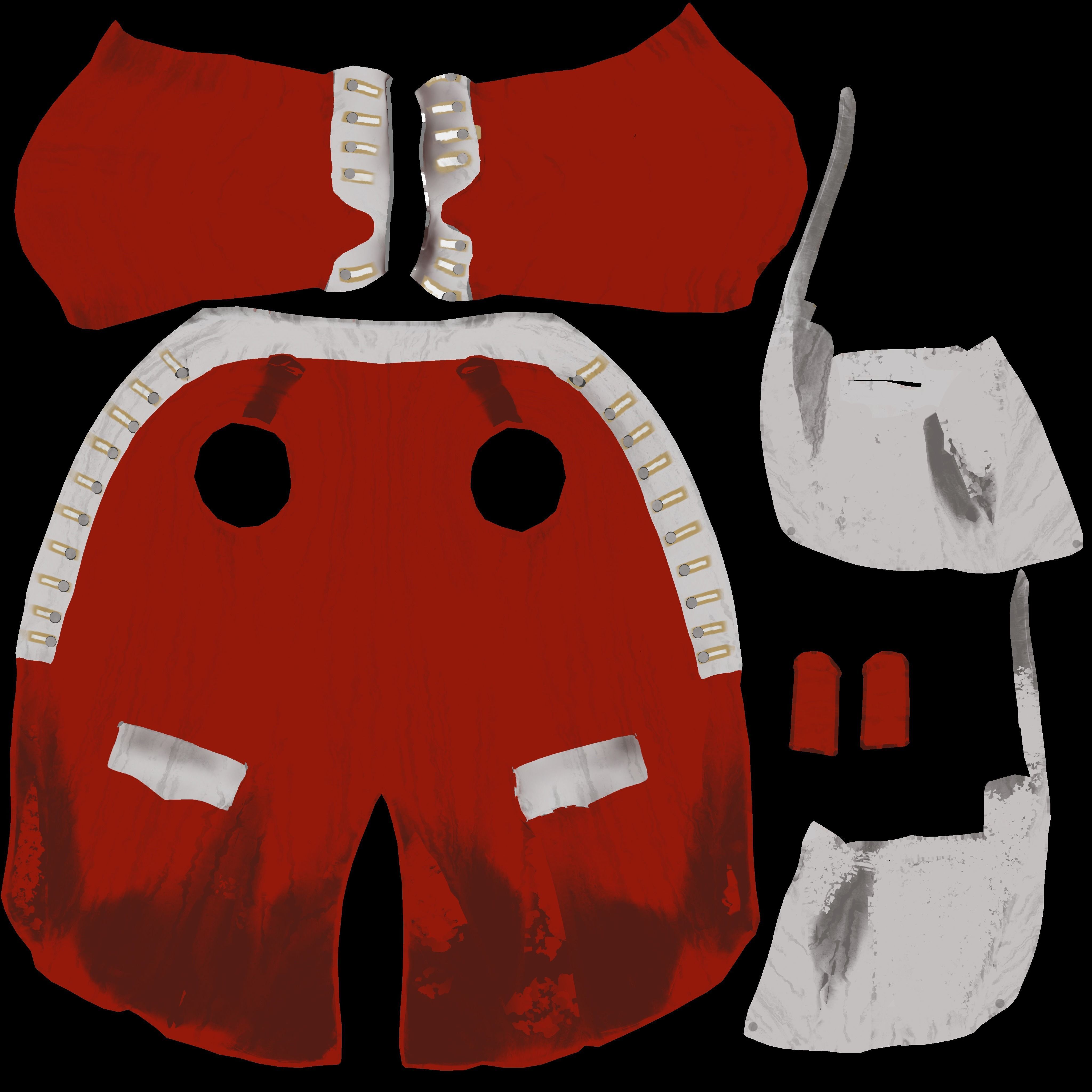 English soldier Low-poly 3D model_23