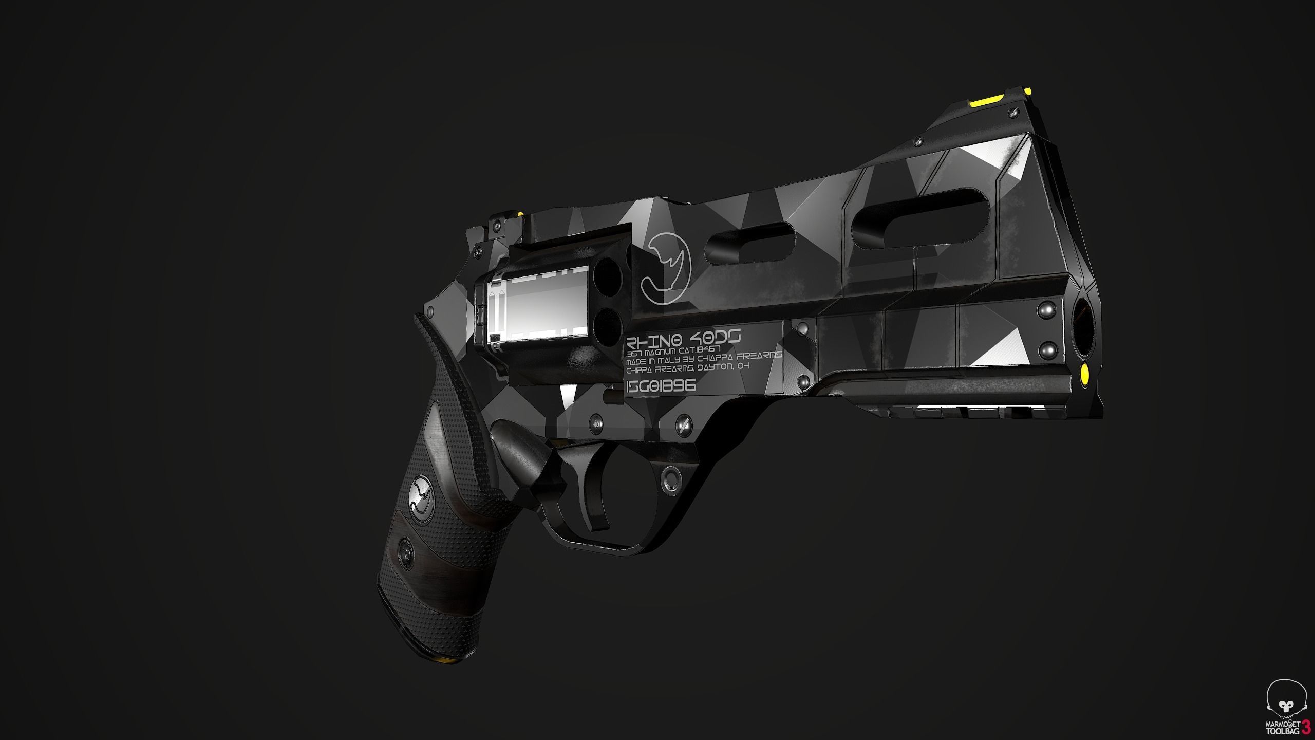 RHINO 40DS Sci-Fi or Cyberpunk Low-poly 3D model_1