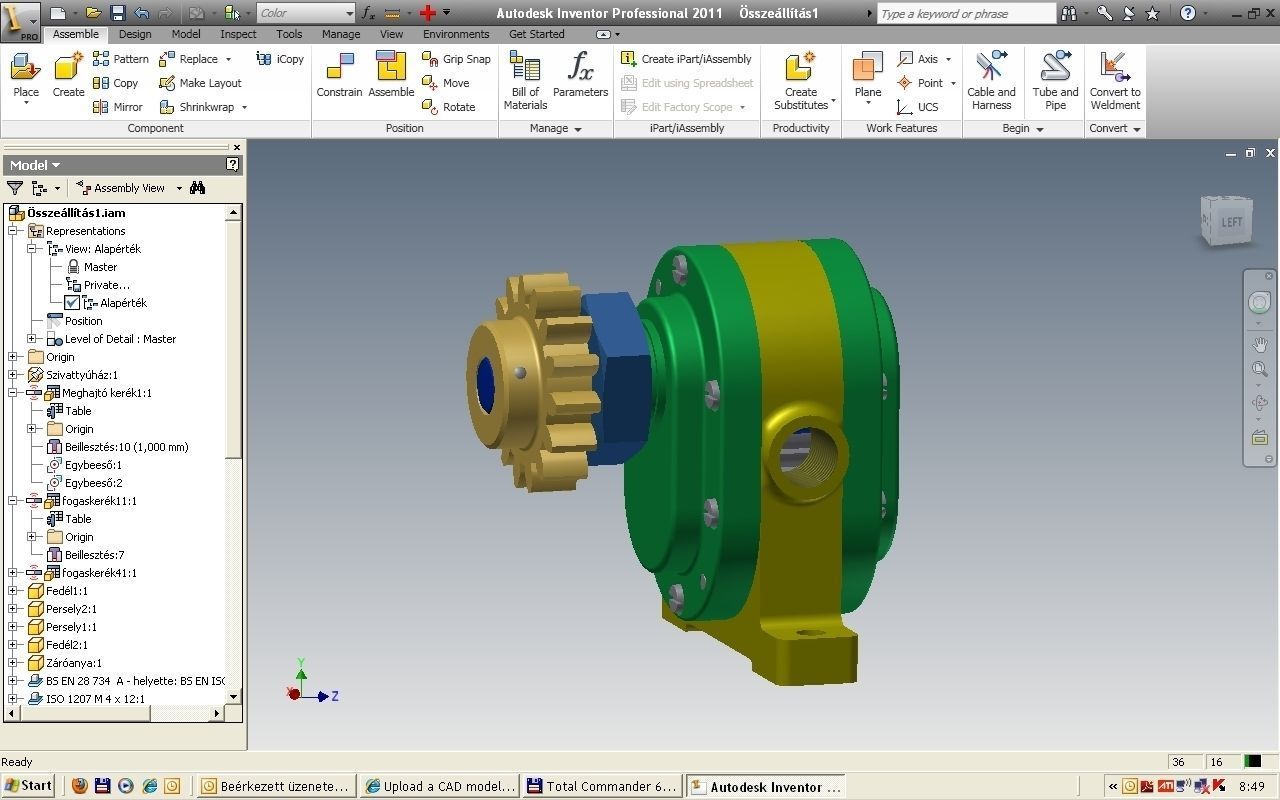 Reducer gear Free 3D model_1