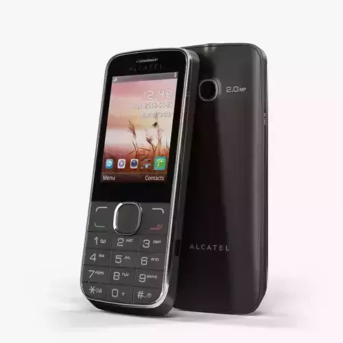 Alcatel One Touch 2005 Anthracite Low-poly 3D model