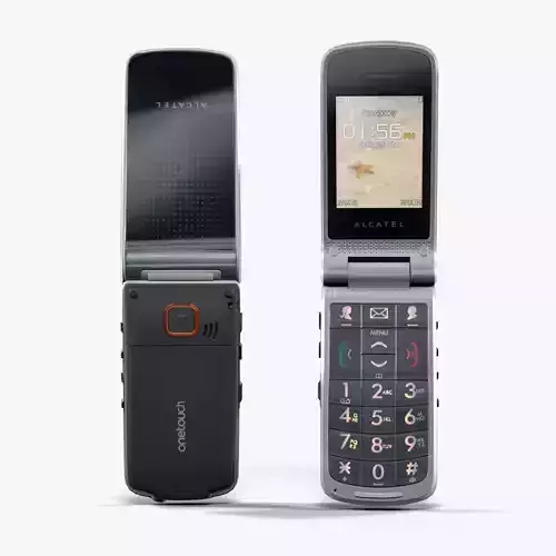 Alcatel One Touch 536 Black Low-poly 3D model