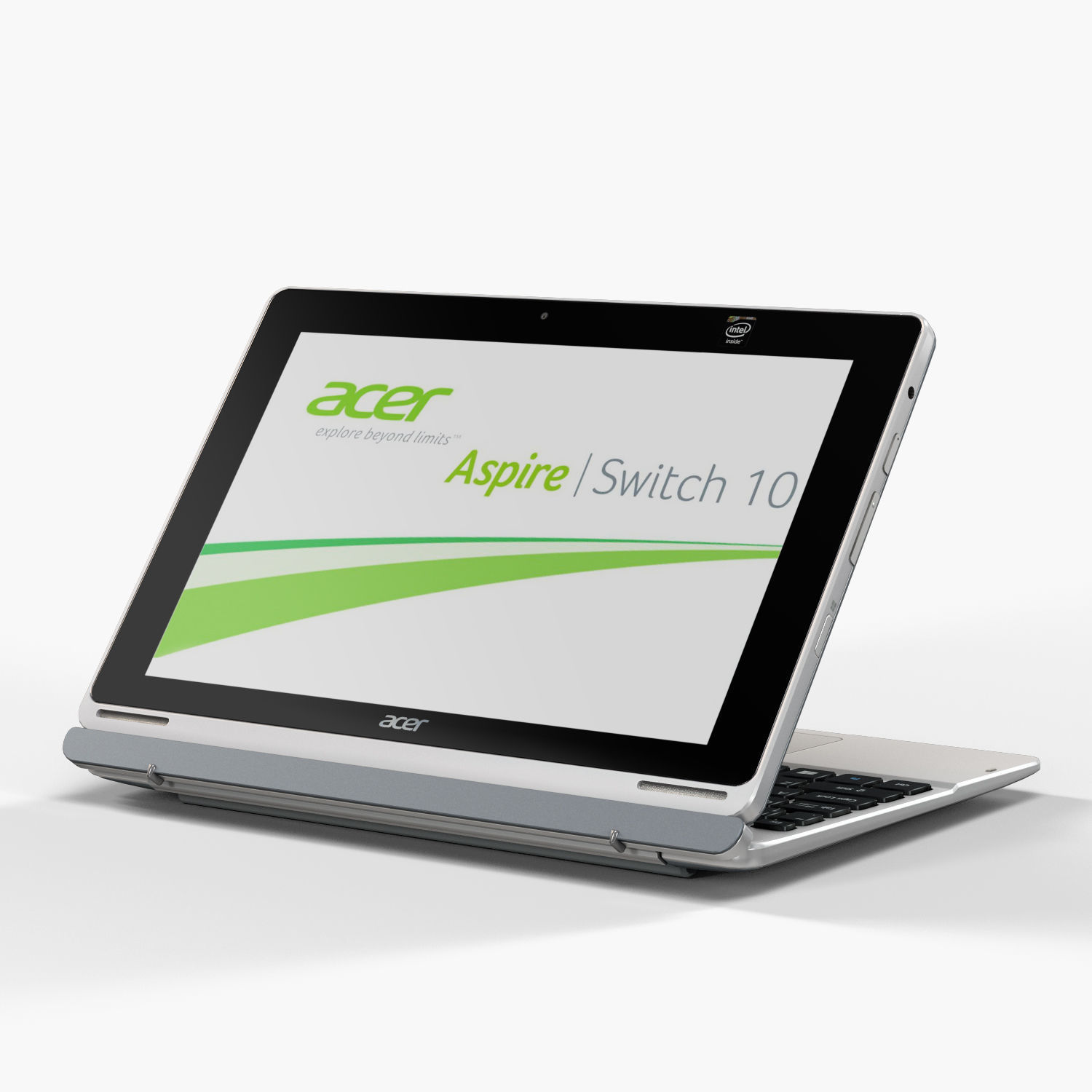 Acer Aspire Switch 10 convertible hybrid laptop Low-poly 3D model_3
